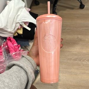 pink pearl Starbucks cup